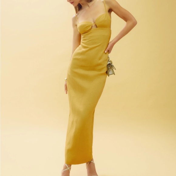 Reformation Malibu linen dress size 4 - Picture 3 of 6